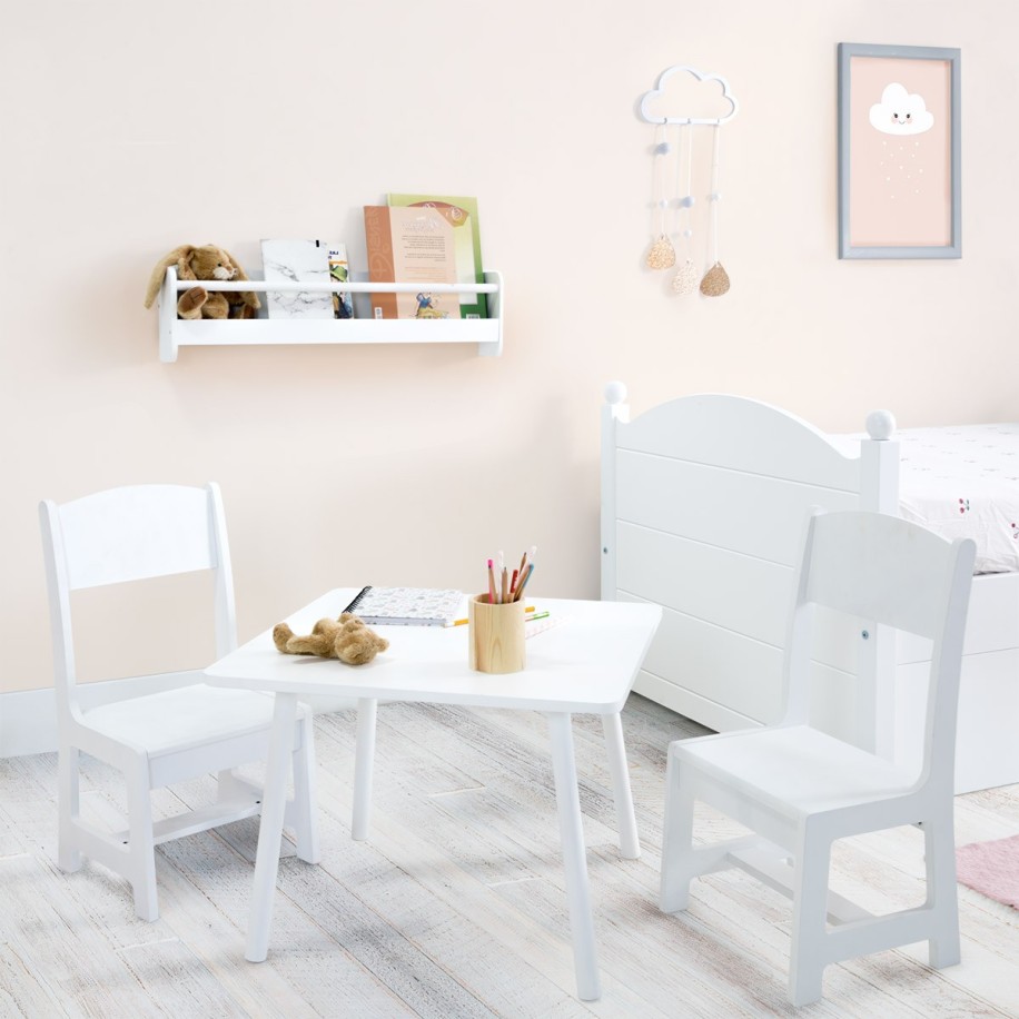 Mesa e cadeira infantis Montessorianas