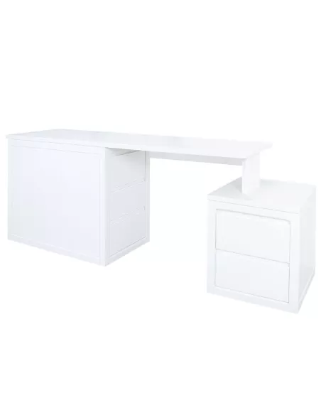 Secretária Lineal com gaveteiros