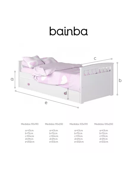 Medidas cama dupla corações