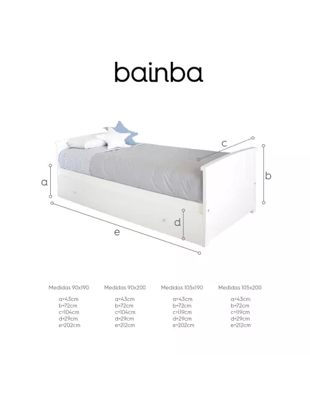 Medidas cama dupla Curvo