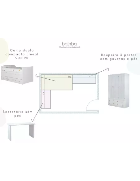 Projecto quarto compacto Lineal 