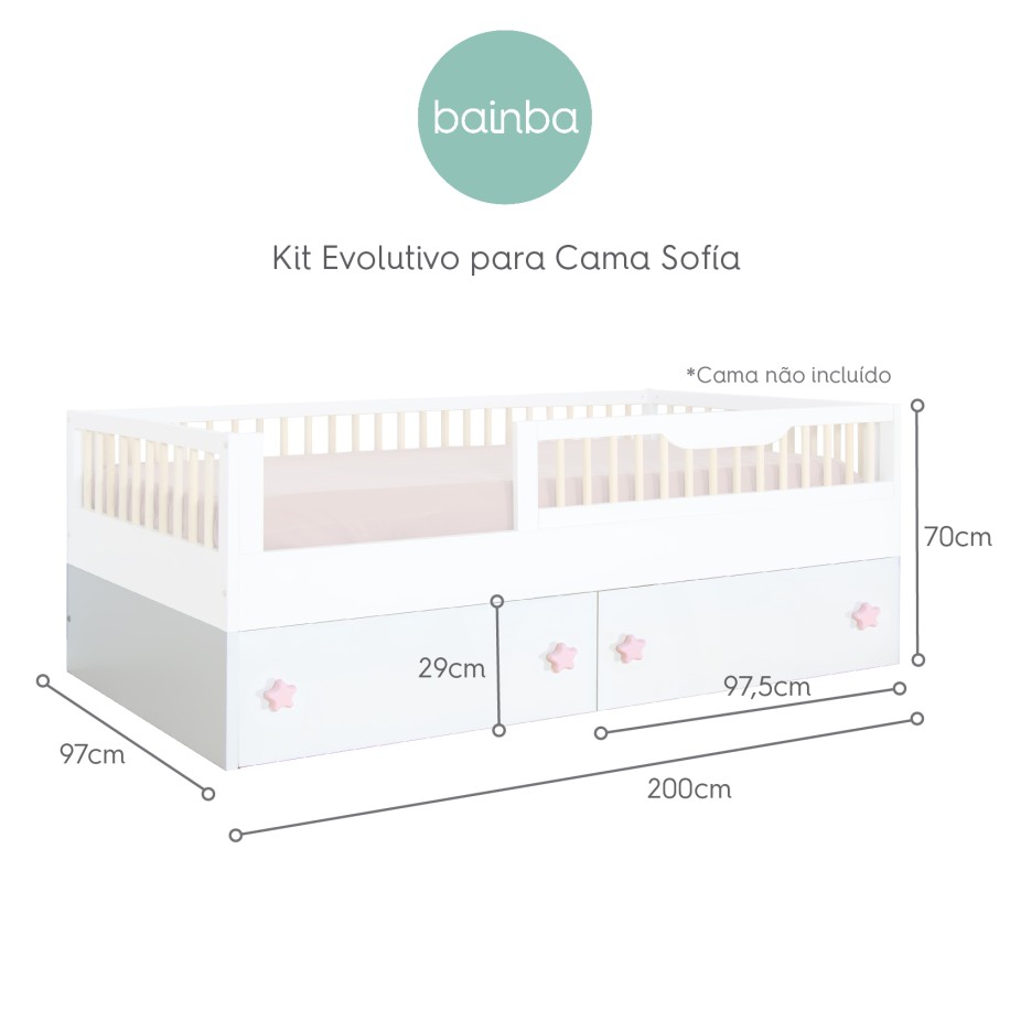 Kit evolutivo - Para a cama Montessori Sofia