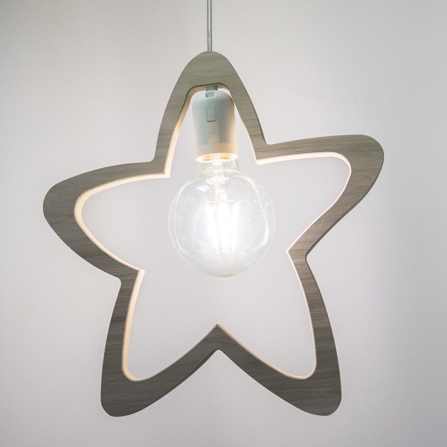 Candeeiro Pendente Infantil Star - Básico