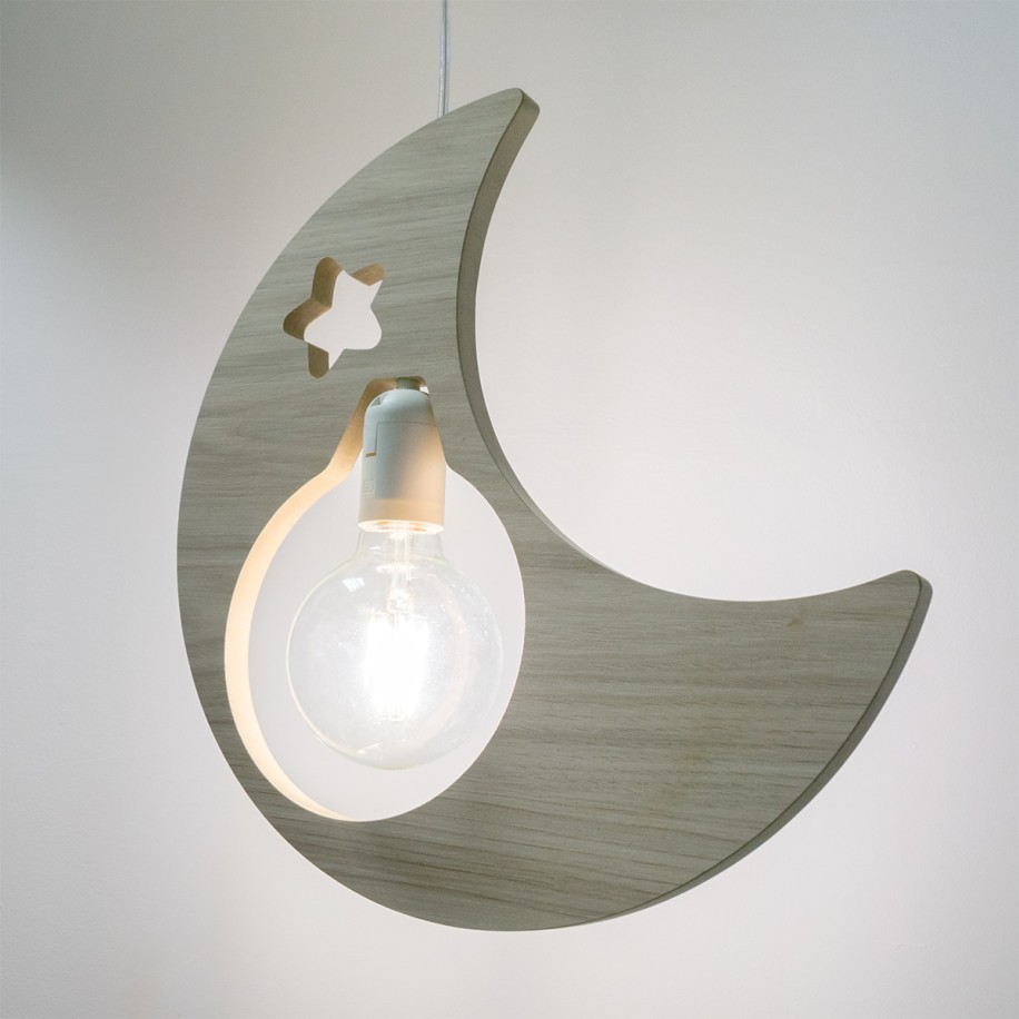 Candeeiro pendente infantil Luna-Basic
