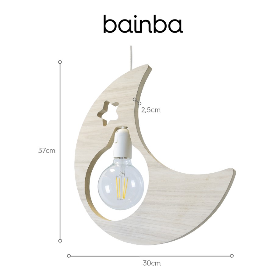 Candeeiro pendente infantil Luna-Basic