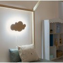 Candeeiro de parede LED infantil Nuvem Natural