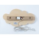 Candeeiro de parede LED infantil Nuvem Natural