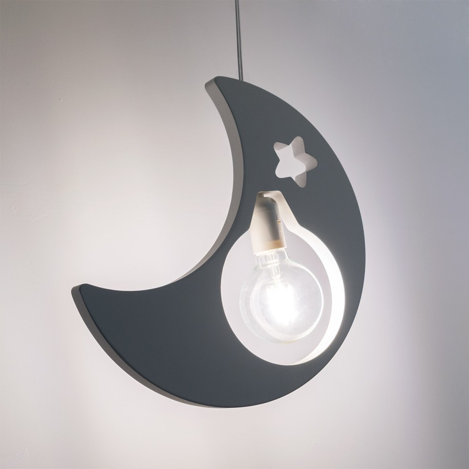 Candeeiro pendente infantil Moon