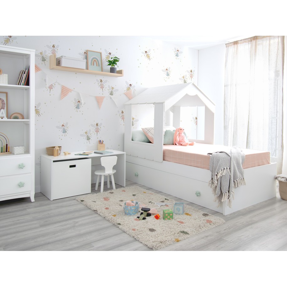 Casa para camas de rodízio