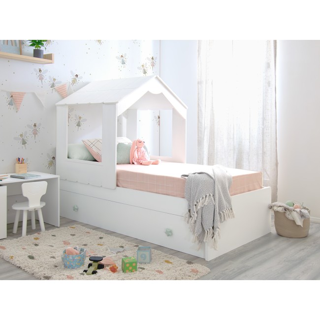 Casa para camas de rodízio