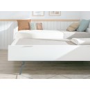 Cama de casal laminada branca 90 x 190