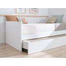 Cama de casal laminada branca 90 x 190