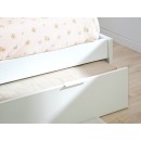 Cama de casal laminada branca - Baixa