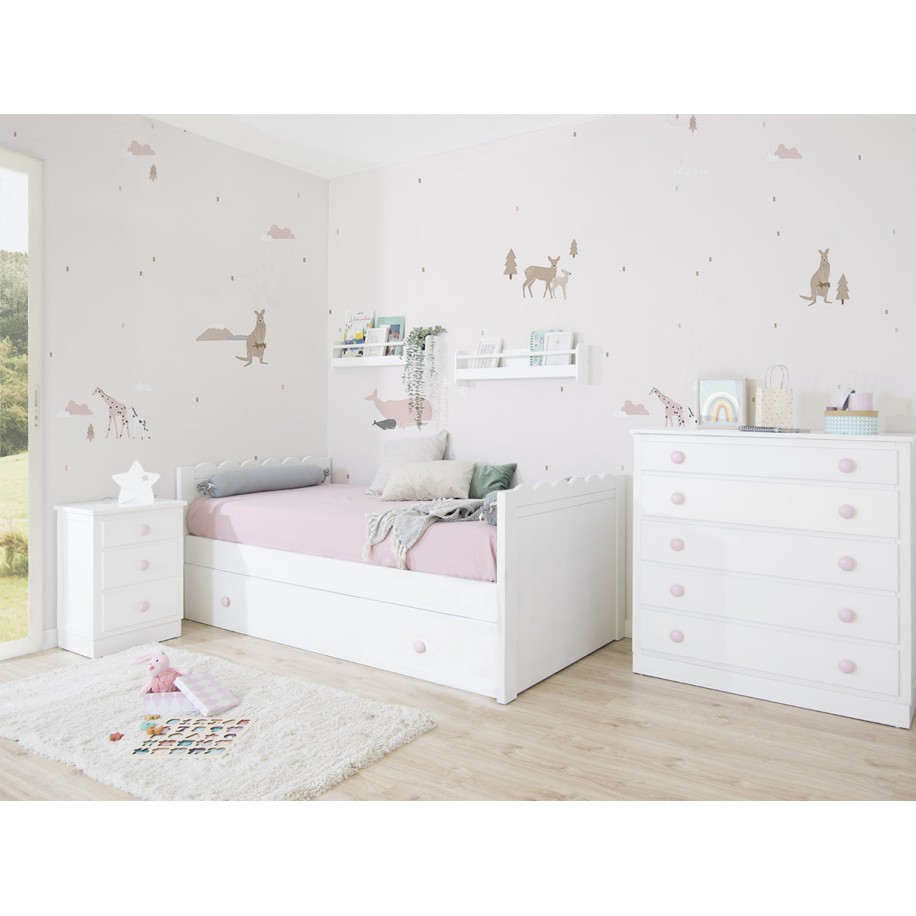 Cama de rodízio infantil Dalia