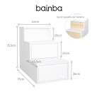 Escada com gavetas para camas
