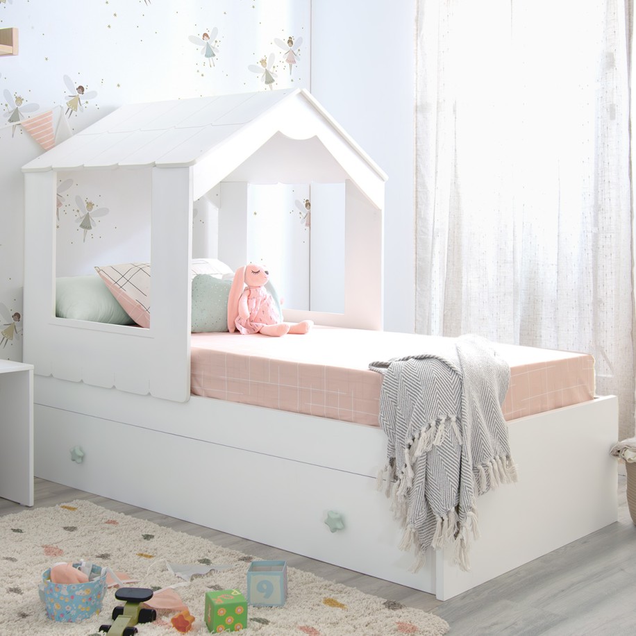 Casa para camas de rodízio