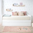 Cama de casal laminada branca 90 x 190