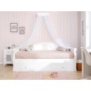 Cama infantil tipo gôndola com 1 gaveta