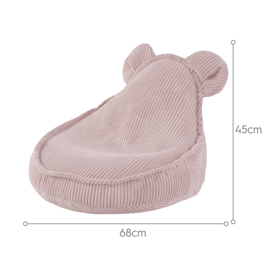 Pufe infantil ursinho rosa