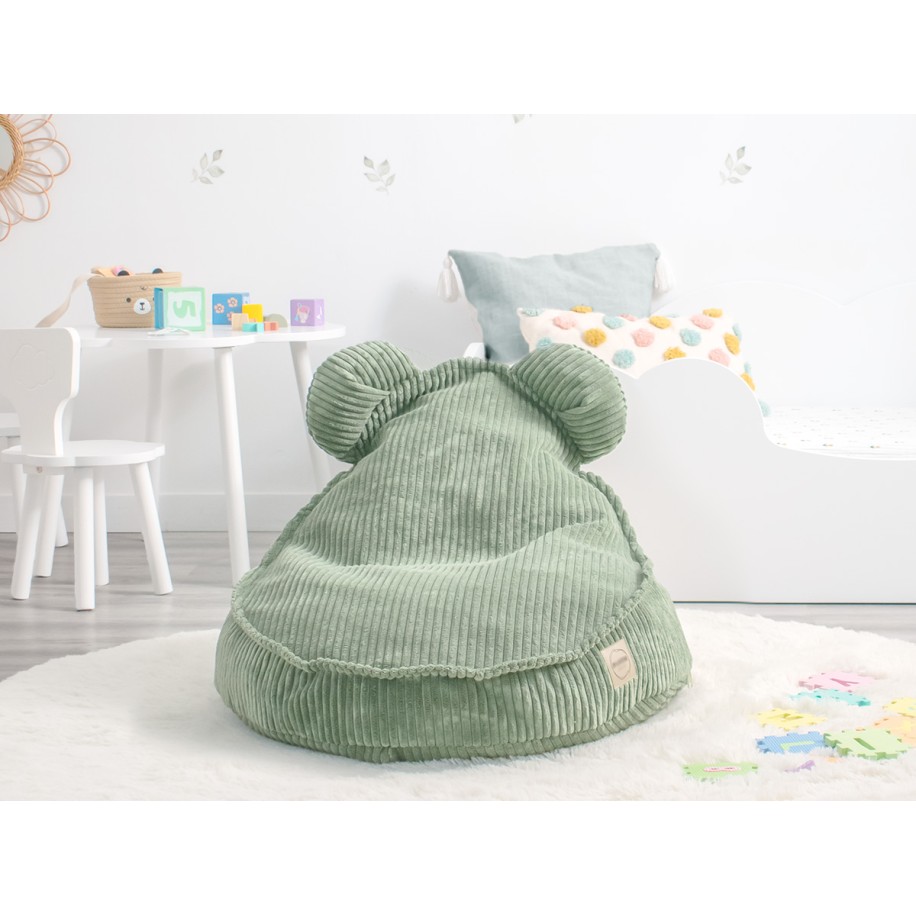 Pufe infantil ursinho verde