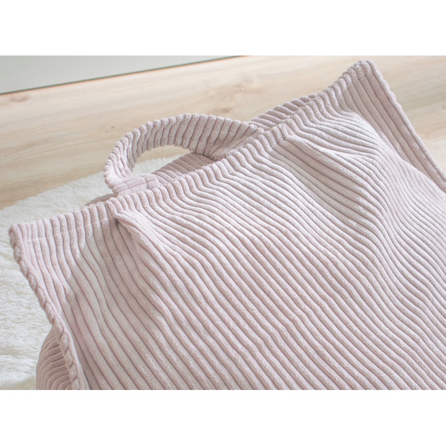 Pufe grande infantil rosa