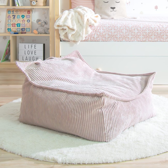 Puff grande infantil rosa
