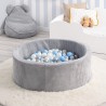 Piscina de bolas infantil cinza