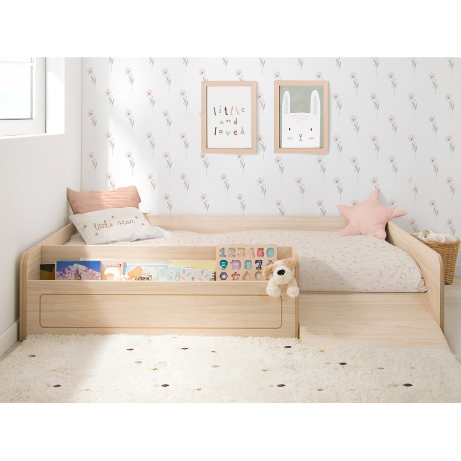 Cama Montessori com rampa e baú - Básico