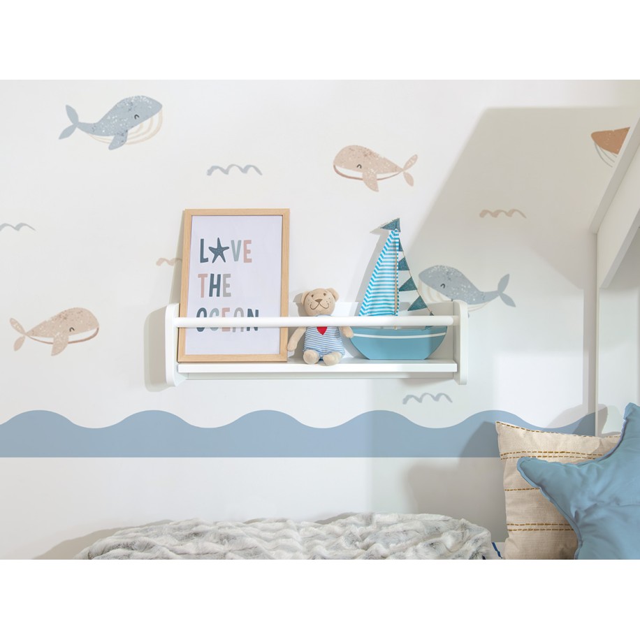 Estante de parede infantil Montessori