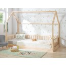 Cama casinha Montessori madeira com barreira de proteção