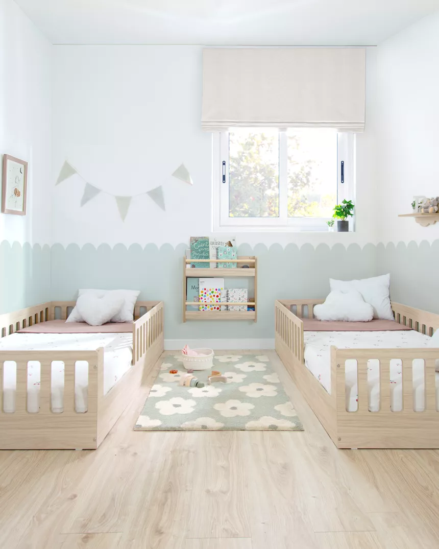 Cama Montessori Creta com grade de segurança – Autonomia e conforto desde cedo