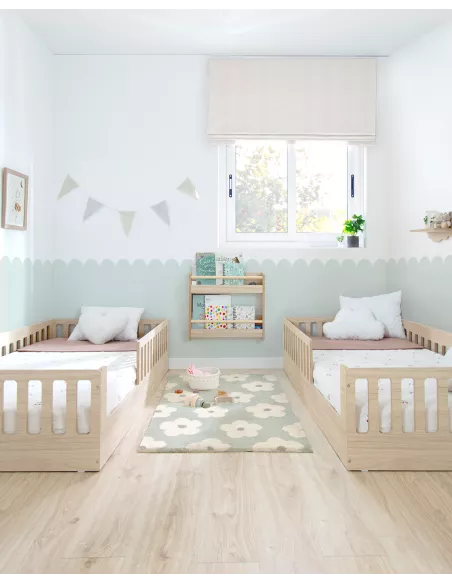 Cama Montessori Creta com grade de segurança – Autonomia e conforto desde cedo