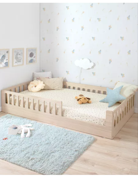 Cama Montessori Creta com grade de segurança – Autonomia e conforto desde cedo