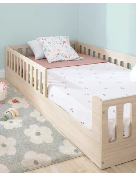 Cama Montessori Creta com grade de segurança – Autonomia e conforto desde cedo