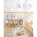 Estante de arrumação 8 compartimentos e 4 cestas