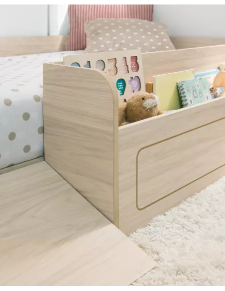 Cama Montessori com rampa e brinquedoteca | Feita em Espanha