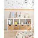 Estante de arrumação 8 compartimentos e 4 cestas