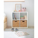 Estante de arrumação 4 compartimentos e 2 cestos