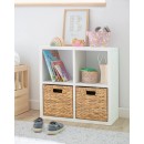 Estante de arrumação 4 compartimentos e 2 cestos