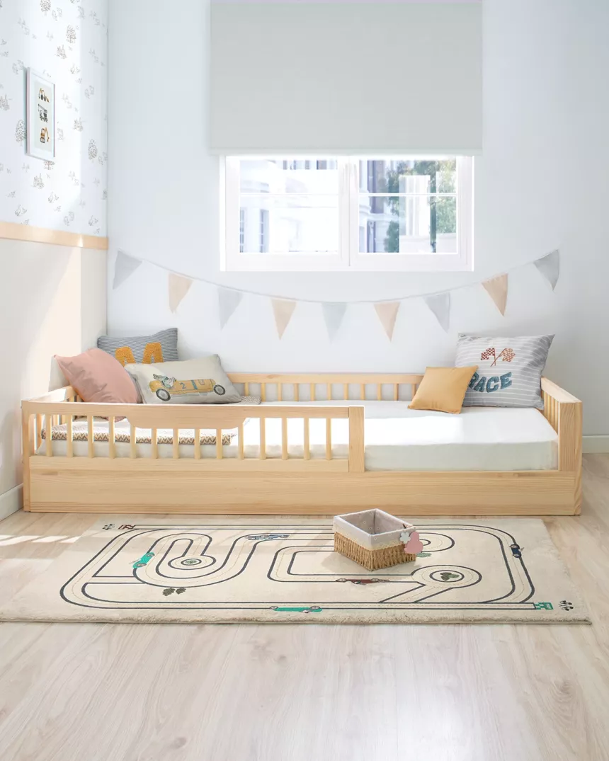Cama Montessori Sofia em madeira natural