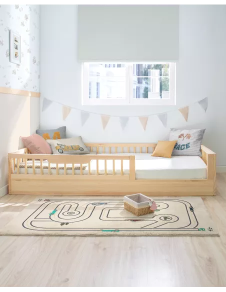 Cama Montessori Sofia em madeira natural
