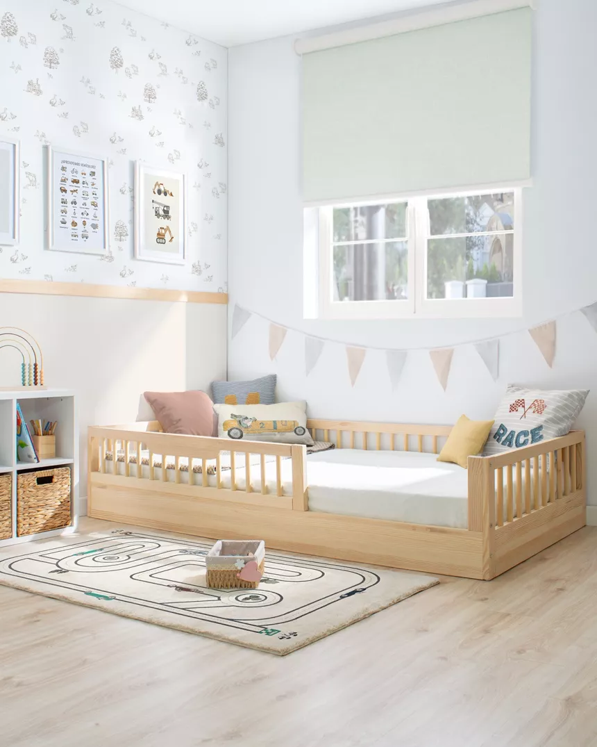 Cama Montessori Sofia em madeira natural