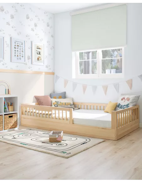 Cama Montessori Sofia em madeira natural