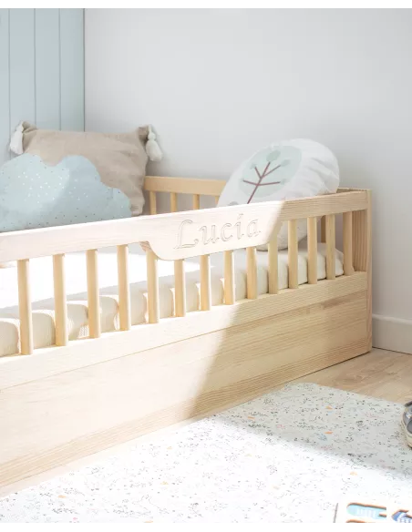 Cama Montessori Sofia em madeira natural