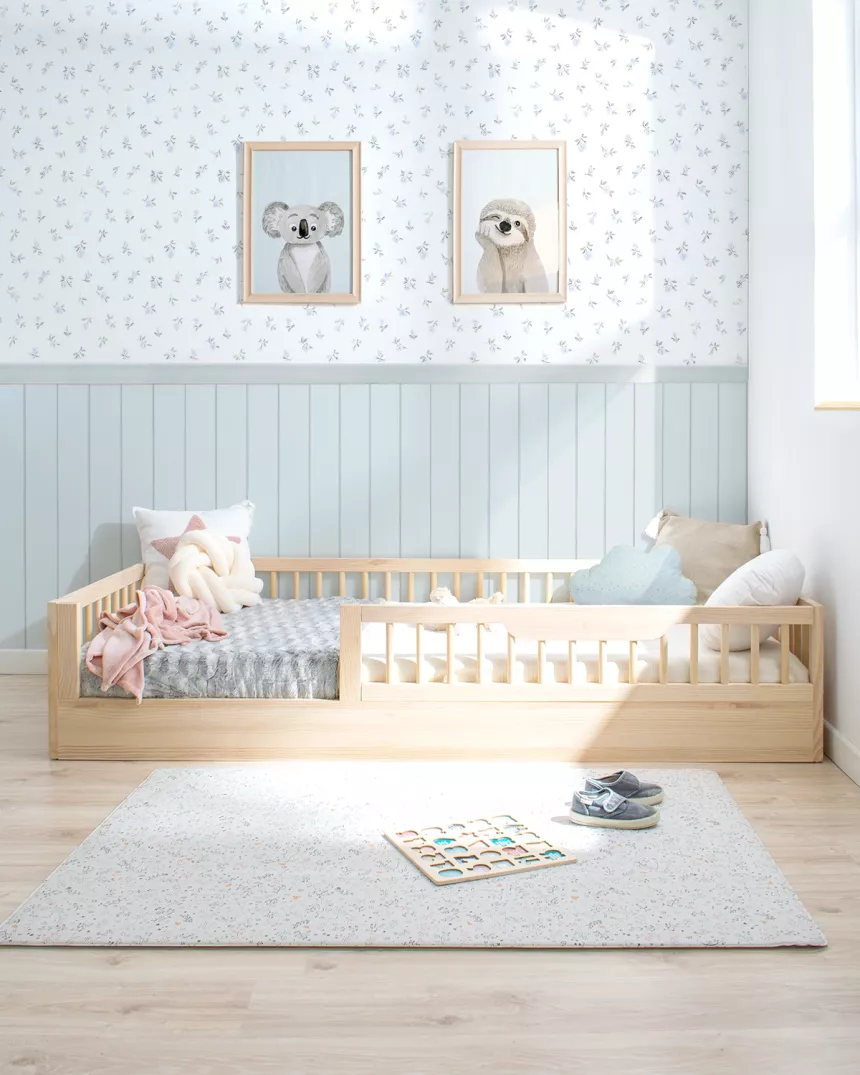 Cama Montessori Sofia em madeira natural