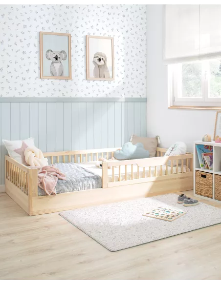 Cama Montessori Sofia em madeira natural