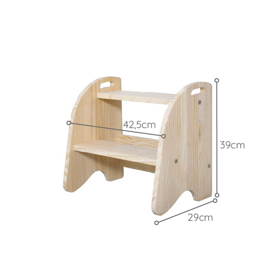 Escada infantil de madeira