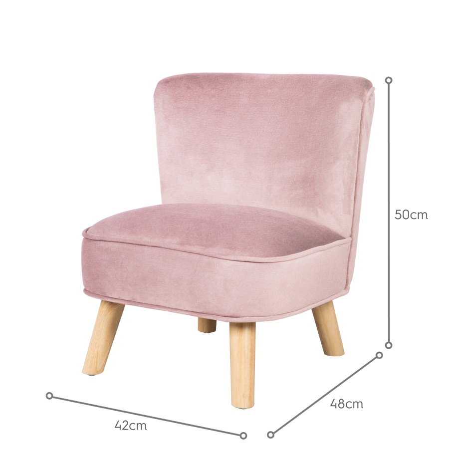 Poltrona infantil para crianças – Rosa