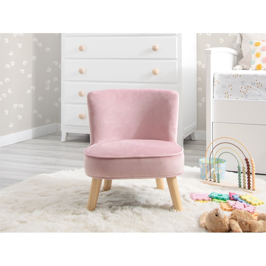 Poltrona infantil para crianças – Rosa