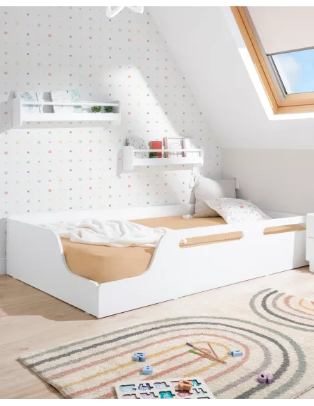 Cama Baixa Montessori Eco - Branca 190